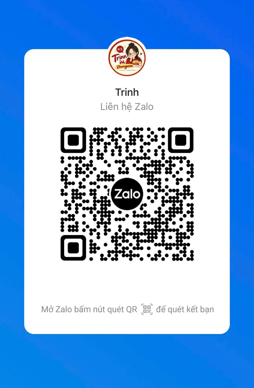 Mã QR Zalo liên hệ cô Trinh